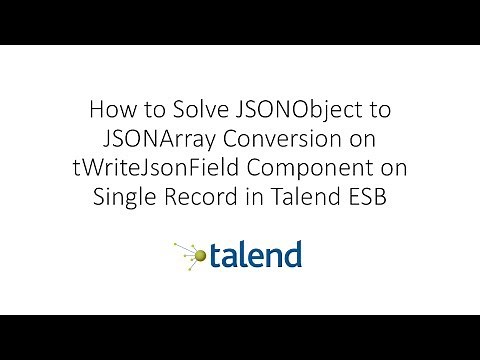 How to Solve JSONObject to JSONArray on tWriteJSONField with Single Record in Talend ESB