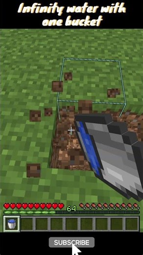 Infinity water with one bucket