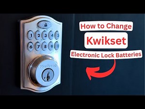 How to Change Batteries in a Kwikset Electronic Lock (FAST & EASY DIY!)