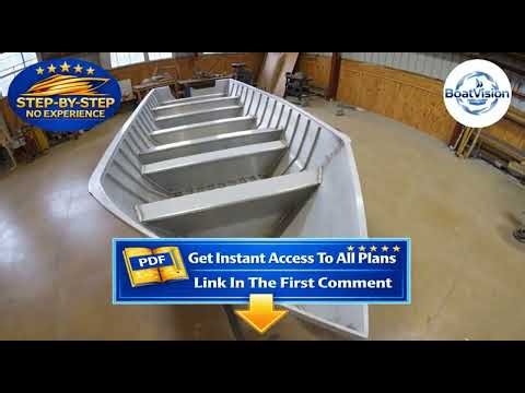 Beginner's Dream! Building an Aluminum Fishing Boat From Scratch With Boat Plans
