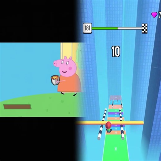 Peppa Pig Plays Minecraft in Real Life