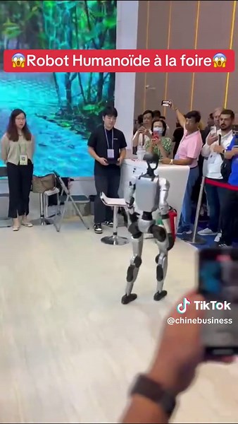 Découvrez un robot humanoïde à la foire de Canton