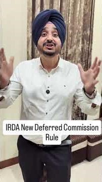 IRDA Deferred Commission Rule | Jasmeet Chhabra #shorts