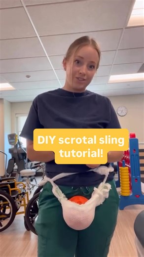 Your Work Bestie | By popular demand here we have a DIY scrotal sling tutorial from @alynnm.16 and @sean_s81 !! The OT mind is truly incredible. Please thank... | Instagram