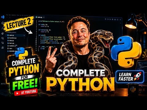 Python Tutorial for College Students (Lecture 2)🔥 | Full basic🔴