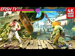 Ryu vs Blanka (Hardest AI) - Street Fighter 6 | PS5 4K 60FPS
