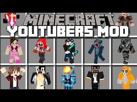 Minecraft YOUTUBERS MOD / YOUTUBERS CRASH THE SIMPSONS MOVIE SET!! Minecraft