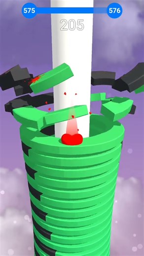 Stack ball highest score max lvl576 gameplay #stackball #viral​ ​#shorts #gaming