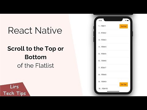 React Native: Scroll to the Top or Bottom of the FlatList