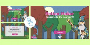 Potion Maker Rounding to the Nearest 10 Game