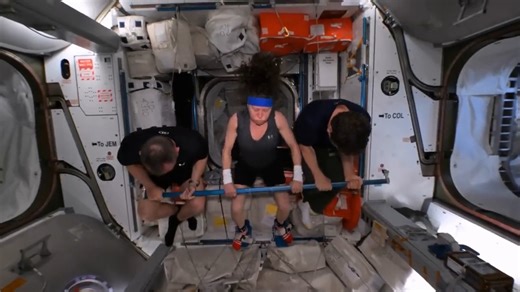 🚀🌌 NASA astronauts have just recorded an incredible video of a 'Space Olympics'! 🏅✨ Check out the amazing feats of strength, agility, and teamwork as they compete in zero gravity. #Paris2024 #Olympics | Tech It Out with Yang Zhao