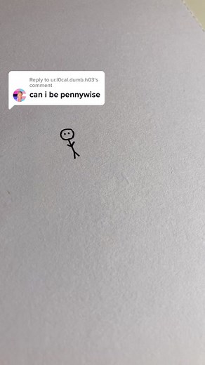 Reply to @ur.l0cal.dumb.h03 not as scary as penny wise but still a clown! #fyp #stickman #viral