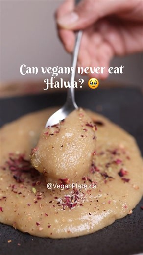 Vegans can NEVER enjoy halwa🥹?? #halwa #veganrecipes #vegan #rajgirarecipe #healthy #navratri #yt