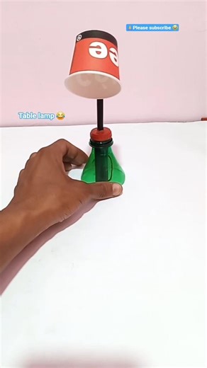 Table lamp kaise banaya from led light 3v volt Battery #diy #experimnent #viral #shorts