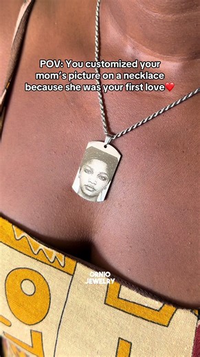 Customized Engraved Picture Necklace for Loved Ones