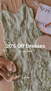 5.6K views | Don't miss this! Get 20% off dresses with code DRESSY | Lulus | Facebook