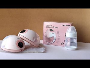 Roboson Wearable Electric Breast Pump For Feeding Mothers ( BP - 222 ) Assembly and Operations Video