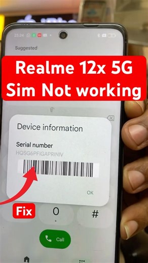 Realme 12x 5G Sim Not working Problem Fix #trending #viral #viralvideo #shorts #short #repair #5g