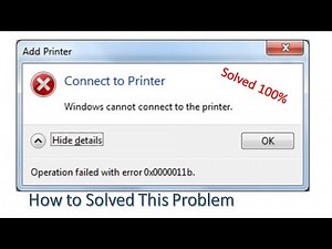 windows cannot connect to the printer windows 10 | PROBLEM SOLVED 2021