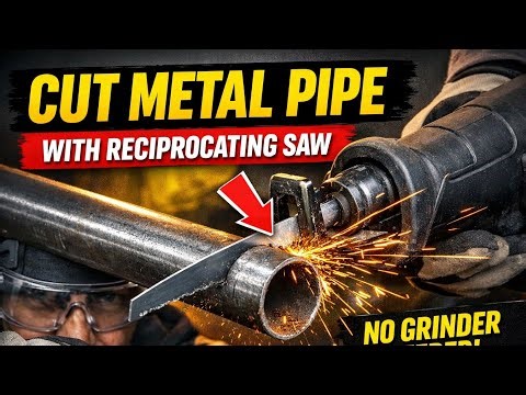How to Cut Metal Pipe with a Reciprocating Saw (The Right Way!)