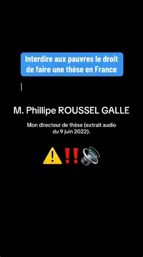 Beaucoup de personnes m'ont demandé d'arrêter mon combat et mes revendications, s'en inquiétant pour ma santé et pour ma vie. Je les en remercie infiniment. Mais j'aimerais que ces personnes me comprennent : après avoir vécu ce que j'aie vécu en plus de 7 années à l’Université Paris Cité, personne, animée d'une certaine morale n'accepterait dans un État de droit de se taire et de faire preuve d'égoïsme pour les générations futures. Depuis le 5 mai 2026, les publications relatives à mon combat on