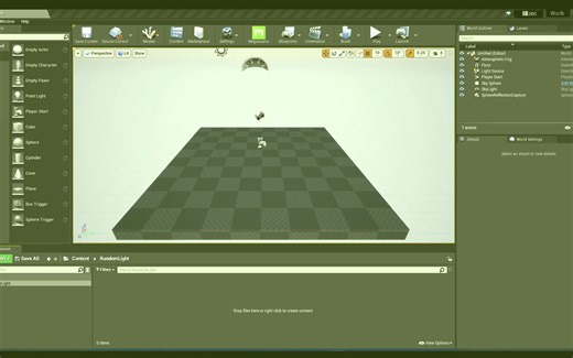 UE4材质_霓虹灯随机颜色变化材质效果
