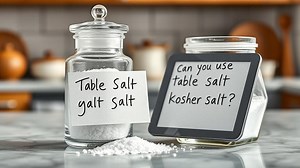 can you use table salt instead of kosher salt? - Test Food Kitchen