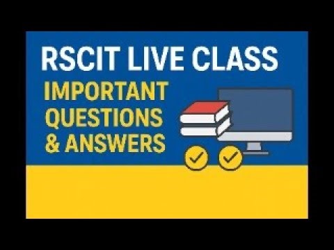 RSCIT COMPUTR COURSE LIVE CLASS