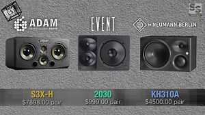 主流三分频监听音箱对比S3X-H KH310A 2030