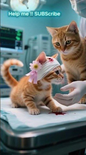 Sick cat Recovery in the hospitel | Cute cat at the Vet 🤒