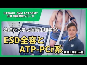 基礎から学ぶ運動生理学03 ESD全容とATP-PCr系