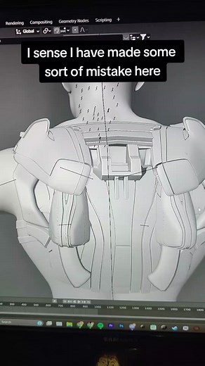 when you're doing some character modeling and check the object details #blender #3dmodeling