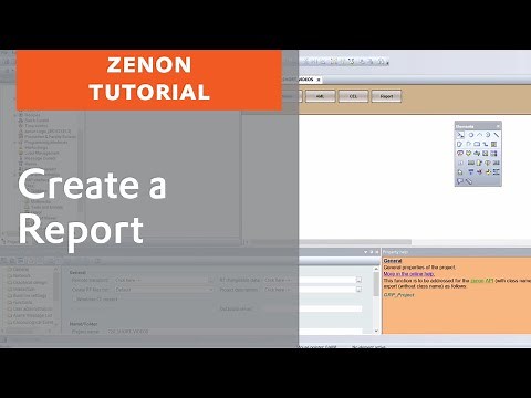 Create a report in zenon