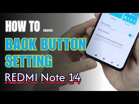 How to enable Back button setting on Redmi Note 14