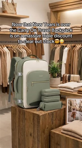 Carry On Travel Backpack - Massive Discounts After New Year