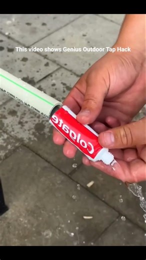 ​How to Make an Outdoor Tap with a Toothpaste Tube & Bike Tube