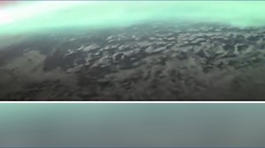 View of the northern lights from the ISS