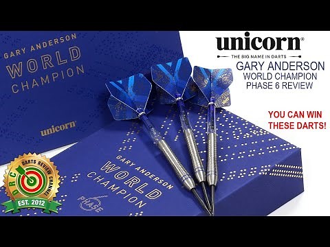 Unicorn GARY ANDERSON WORLD CHAMPION PHASE 6 Darts Review You Can Win These