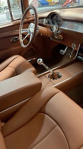 3.3K views · 1.7K reactions | 1955 Chevy interior by one of the GOATs @2.0_interiors_by_shannon #thehogring #autoupholstery #upholstery #sewing #stitching #carinterior #hotrod #leatherwork #leathercraft #streetrod #leather #interiors #handmade #trifive #1955chevy | TheHogRing.com | Facebook