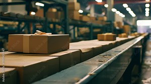 Automated Packaging Line in a Warehouse