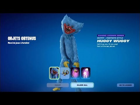 How to get the Huggy Wuggy skin for FREE in Fortnite! (FREE SKIN)