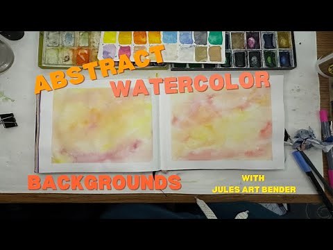 Effortless Abstract Watercolor Backgrounds: Quick & Ready for Your Art Projects