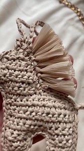 Crochet Pony Bag Charm Pattern: Raffia Horse Keychain DIY (PDF Pattern) - Etsy