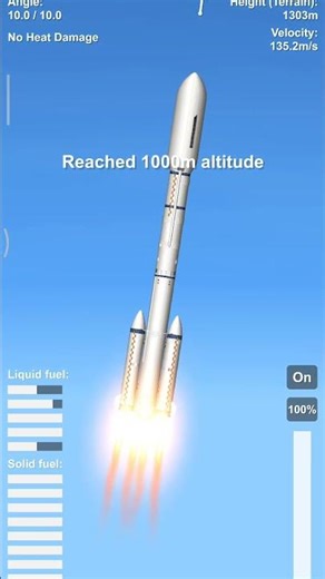 Long March 2F/T rocket launch in Spaceflight Simulator #cnsa #spaceflightsimulator