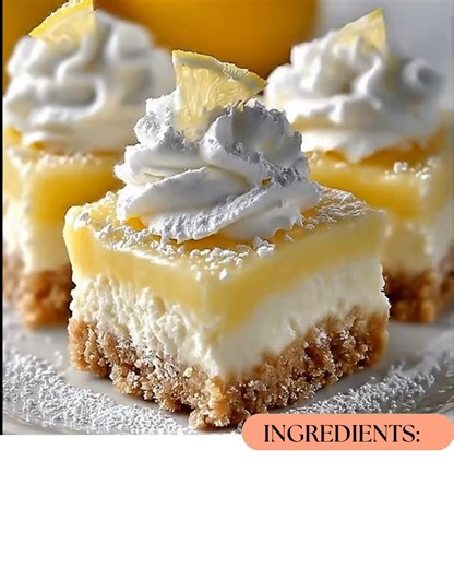 42K views · 216 reactions | Lazy Day Lemon Cream Pie Bars Bright,...