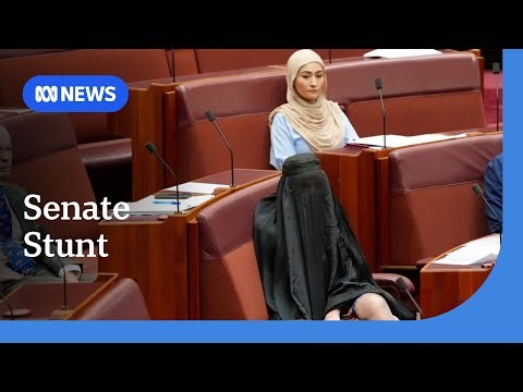 Senate suspended after Pauline Hanson wears burka | ABC NEWS