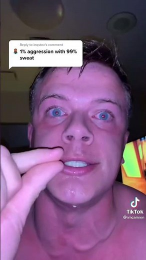 Man sweats a lot TikTok meme