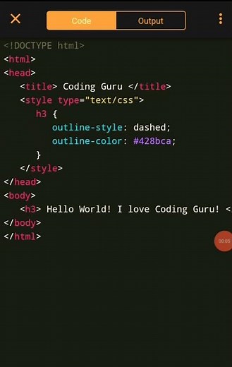 How to change the color of the text using HTML and CSS