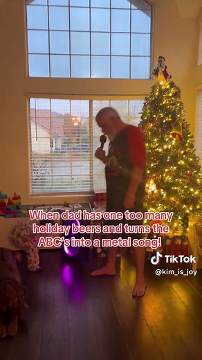 Dad's Hilarious Metal ABC Song After Holiday Beers