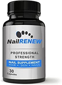 NailRENEW Daily Nail Supplement - Professional Strength Biotin/Vitamin Blend, 30 Capsules